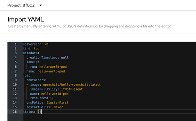 Import YAML