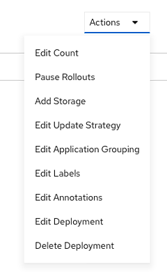 Edit Deployment Config